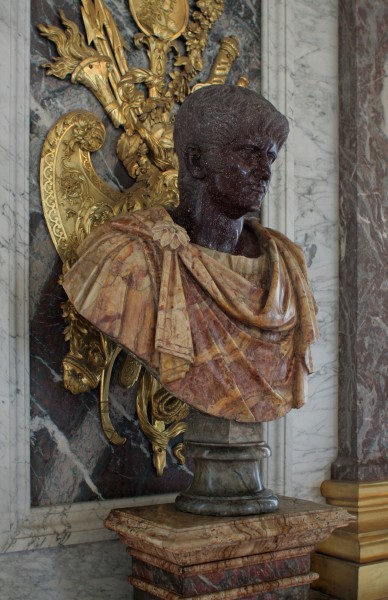 Château de Versailles, galerie des glaces, buste d'empereur romain 05 (Néron ?)