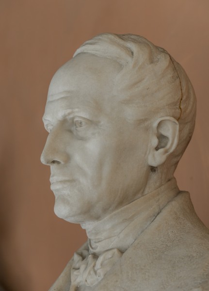 Christian Doppler (1803-1853), Nr. 111, bust (marble) in the Arkadenhof of the University of Vienna-2937