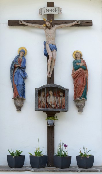 Crucifixion with Mary and John Völs am Schlern