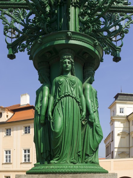 Czech-2013-Prague-Gas lamp at Prague Castle 01