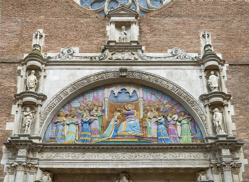 The coronation of the Virgin - Notre-Dame de la Dalbade in Toulouse, France