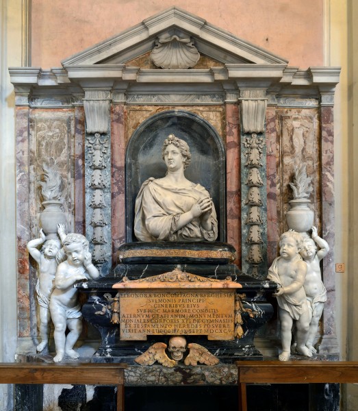 Eleonora Buoncompagni's tomb in Santi Bonifacio e Alessio all'aventino