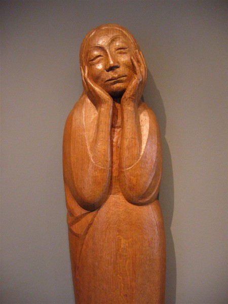 Ernst Barlach Der Fries der Lauschenden Die Tänzerin 1931 Eichenholz-1