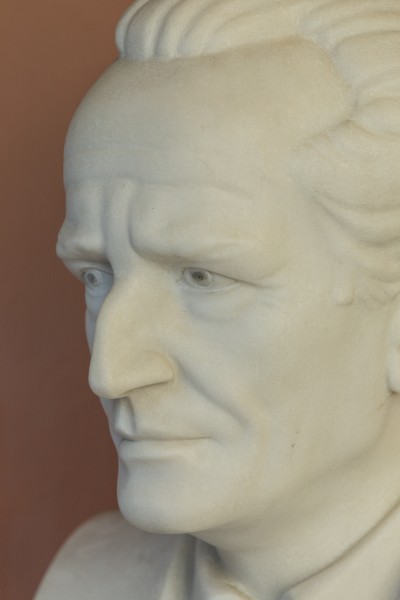 Erwin Schrödinger (1887-1961), Nr. 112, bust (marble) in the Arkadenhof of the University of Vienna-2965