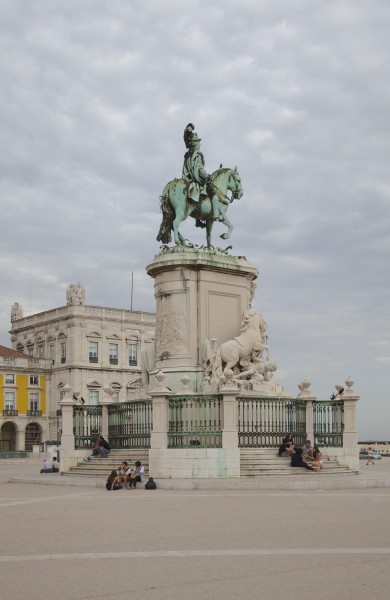Estatua de Don José I, Plaza del Comercio, Lisboa, Portugal, 2012-05-12, DD 01