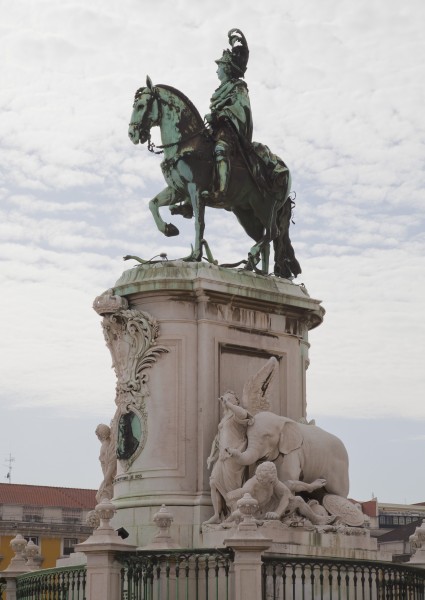 Estatua de Don José I, Plaza del Comercio, Lisboa, Portugal, 2012-05-12, DD 06