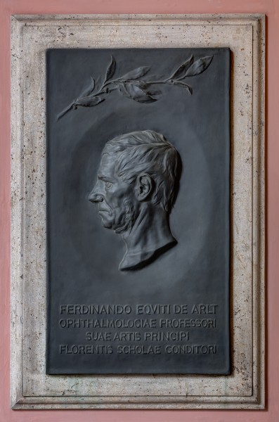 Ferdinand von Arlt (1812-1887), Nr. 80 basrelief (bronze) in the Arkadenhof of the University of Vienna-1402