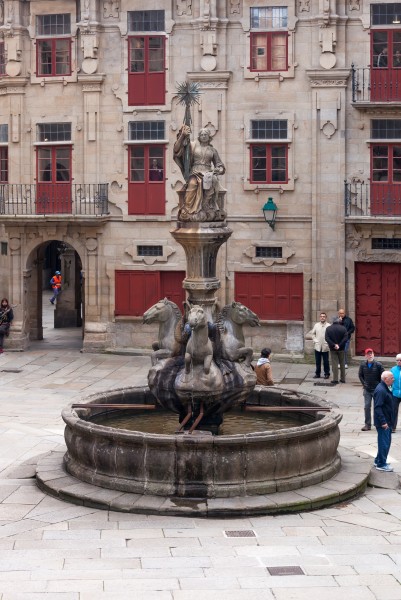 Fonte dos Cabalos. Praza de Praterías. Santiago de Compostela-1