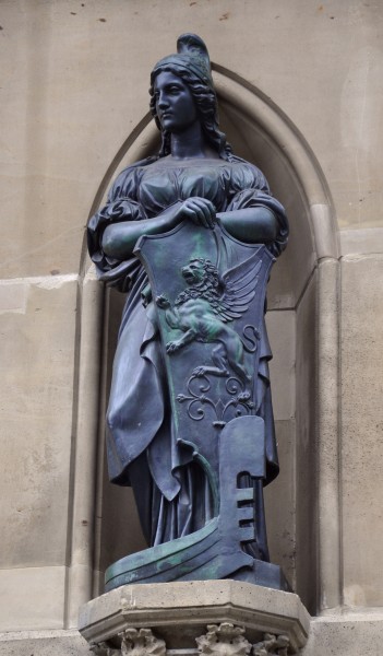 Frankfurt Gutenberg-Denkmal Wappen Venedig