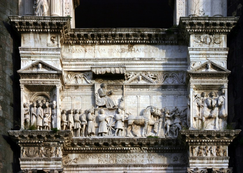 Frieze - Main portal - Castel Nuovo - Naples - Italy 2015