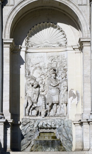 Gideon on niche of Fontana dell'Acqua Felice