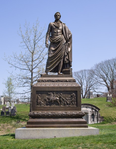 Governor DeWitt Clinton statue at Green-Wood Cemetery (front) (61927)