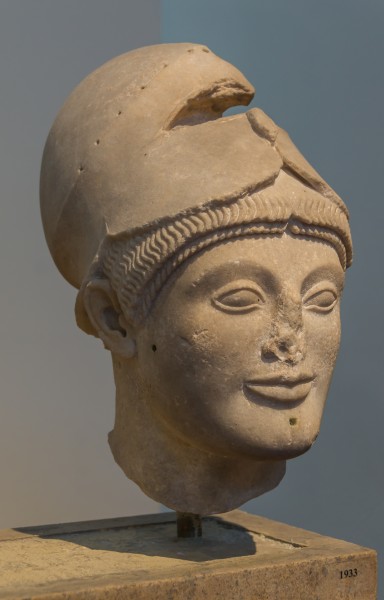 Head of a warrior NAMA1933 Athens Greece