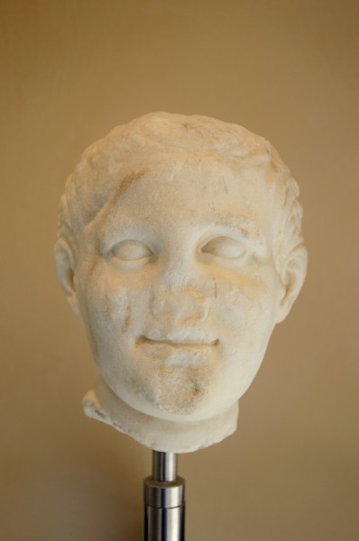 Head of man in Museum of Taranto