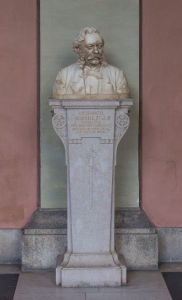 Heinrich von Bamberger (1822-1888), Nr. 70 bust (marble) in the Arkadenhof of the University of Vienna-1289