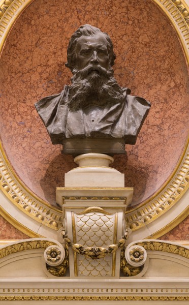 Heinrich von Ferstel - bust in the vestibule of the big ballroom - 2084-HDR