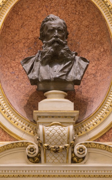 Heinrich von Ferstel - bust in the vestibule of the big ballroom - 2084-HDR