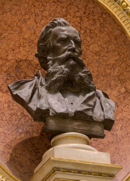 Heinrich von Ferstel - bust in the vestibule of the big ballroom - 2094-HDR