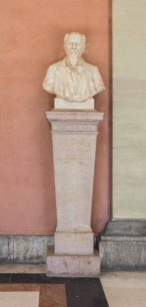 Hermann von Widerhofer (1832-1901), physician, Nr. 131, bust (marble) in the Arkadenhof of the University of Vienna-3231-HDR