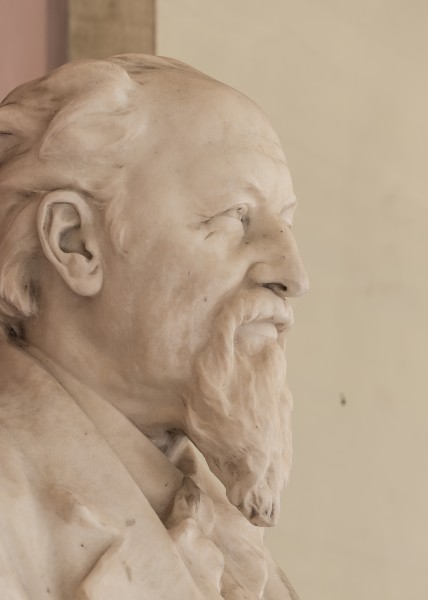 Hermann von Widerhofer (1832-1901), physician, Nr. 131, bust (marble) in the Arkadenhof of the University of Vienna-3611
