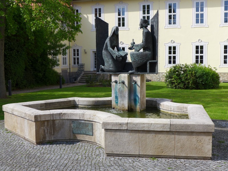 Hrotsvitha fountain Gandersheim