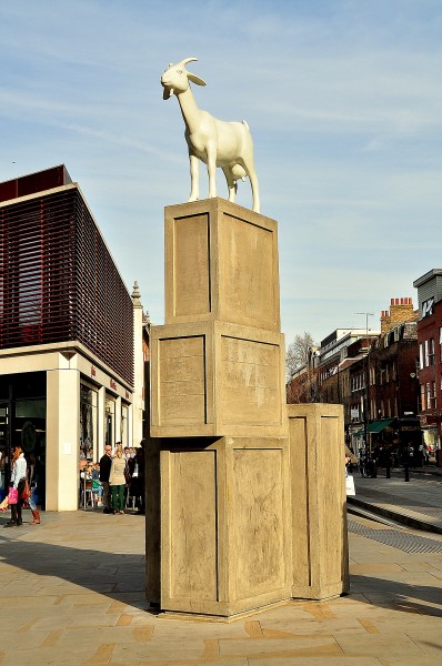 I Goat Sculpture, Spitalfields, London