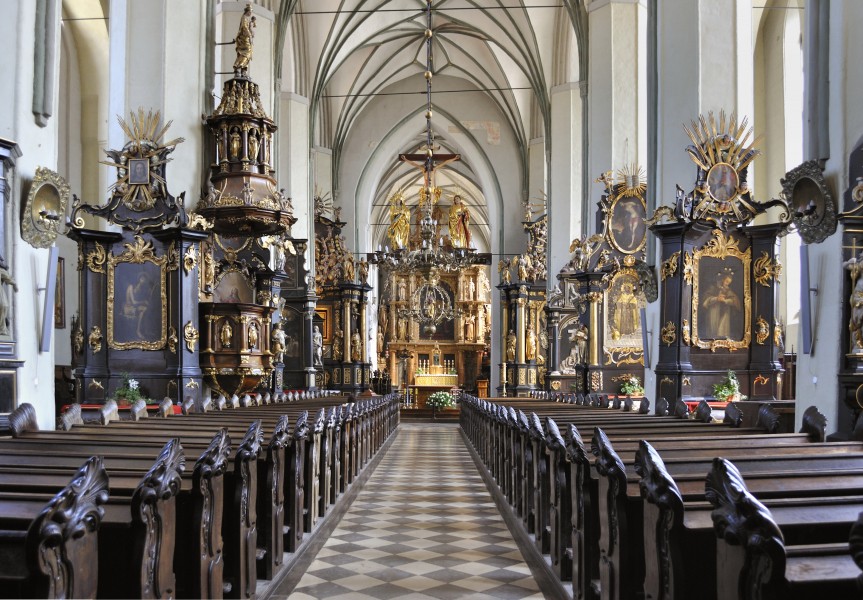 Interior of Kościół św. Mikołaja in Gdańsk