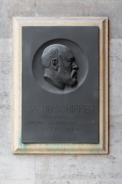 Jakob Schipper (1842-1915), Nr. 100 basrelief (bronce) in the Arkadenhof of the University of Vienna-2520