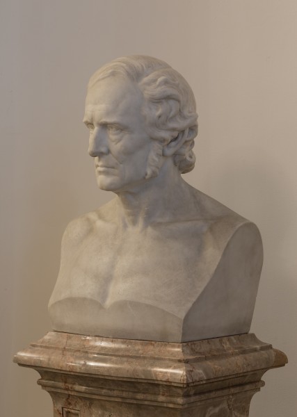 Josef Treitl, Handelsmann und Mäzen der Akademie der Wissenschaften - Bust in the aula of the academy - hu -8571
