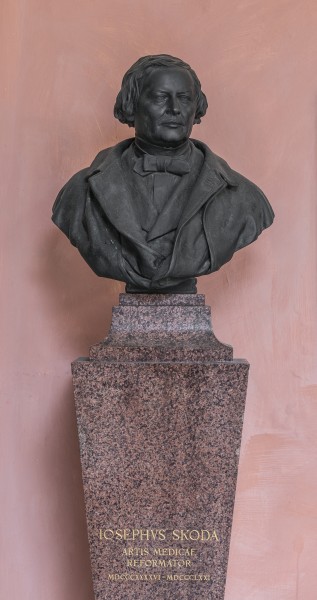 Josef von Skoda (1805-1881), Nr. 102 bust (bronce) in the Arkadenhof of the University of Vienna--34