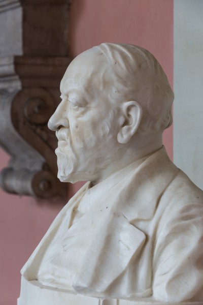 Julius von Wiesner (1838-1916), Nr. 71 bust (marble) in the Arkadenhof of the University of Vienna-1314