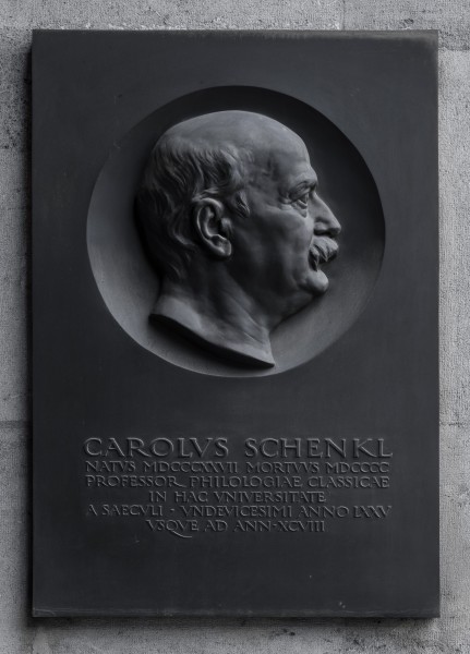 Karl Schenkl (1760-1836), Nr. 75 basrelief (bronce) in the Arkadenhof of the University of Vienna-2283-HDR-Bearbeitet