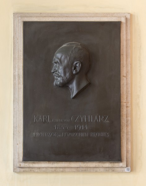 Karl von Czyhlarz (Nr. 1) - bust in the Arkadenhof, University of Vienna - 0198