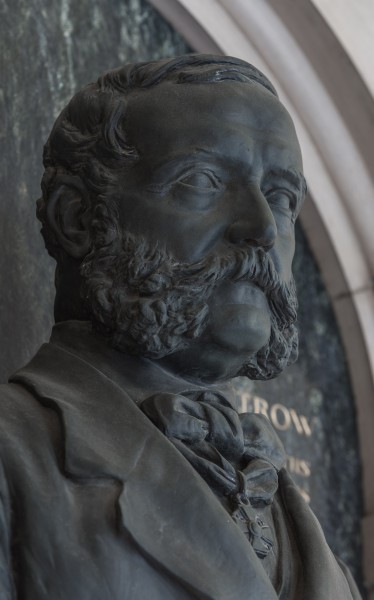 Karl von Littrow (1811-1877), Nr. 96 bust (bronze) in the Arkadenhof of the University of Vienna-2439