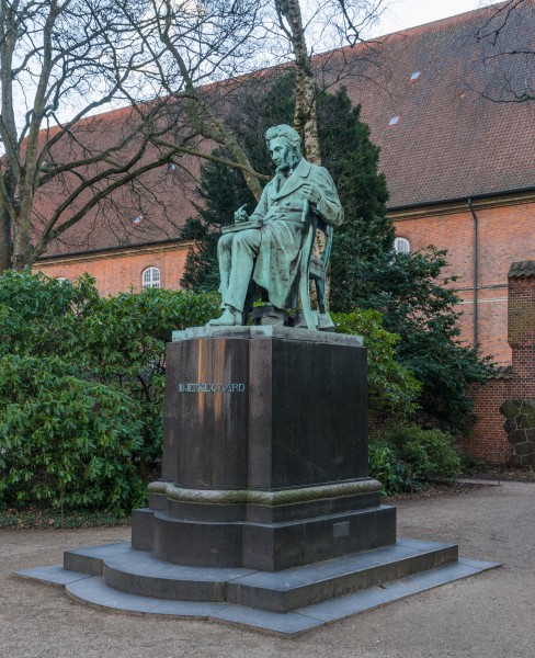 Kirkegaard statue Hasselriis Copenhagen Denmark