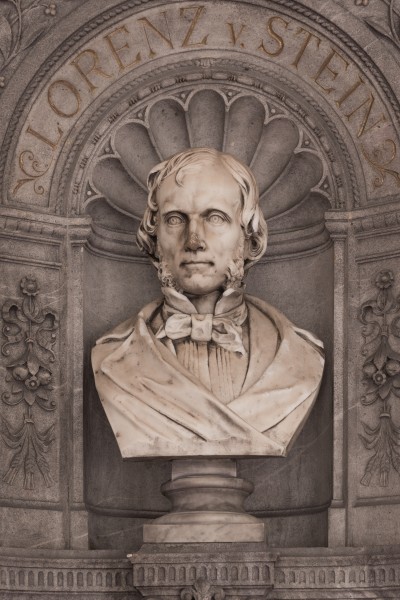 Lorenz von Stein (Nr. 15) - Bust in the Arkadenhof, University of Vienna - 0266