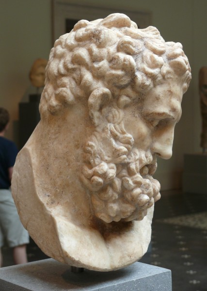 Metropolitan marble head of Herakles Roman 1C AD 3