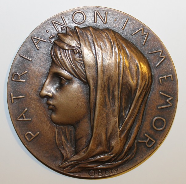 Patria non immemor avers Roty