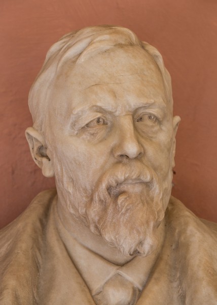 Richard von Krafft-Ebing (1840-1902), psychiatrist, Nr. 136, bust (marble) in the Arkadenhof of the University of Vienna-3634