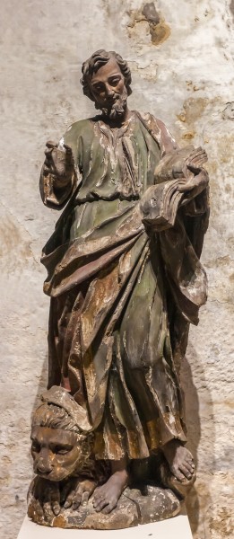 San Marcos. Escultura da escola de Xosé Ferreiro. XIX. Igrexa parroquial de Muros. Galiza MU22