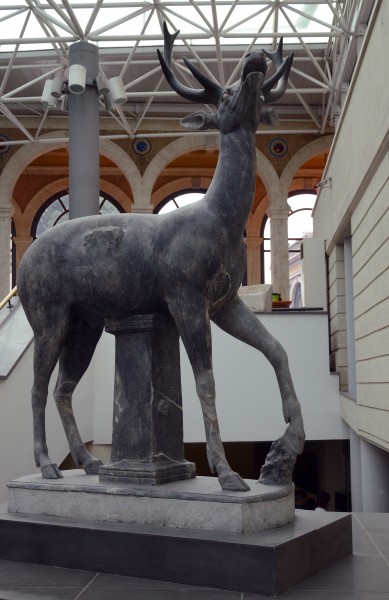 Sculpture of deer at the Vatican Museums