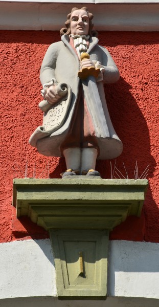 Soest, Rathaus, Figur des Gerhard Glotz