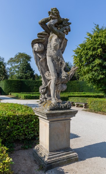 Statue by Venetian fountain, Lednice, Czech Republic 12