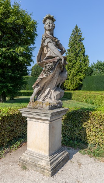 Statue by Venetian fountain, Lednice, Czech Republic 13