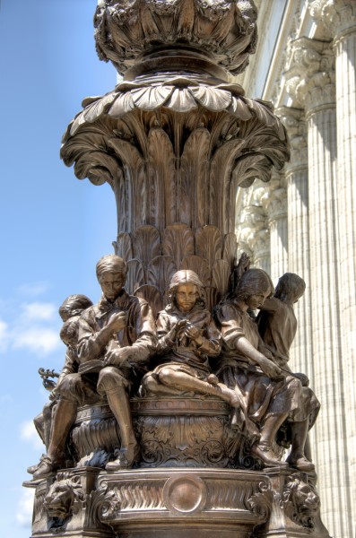 Statue in front of the New York State Dept. of Education Building