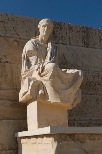 Statue Menander Dionysus Theatre Athens Greece