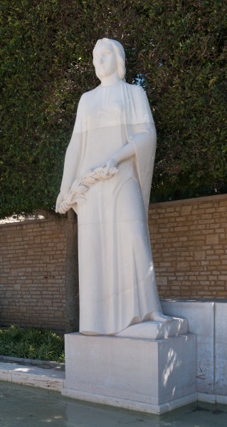 Statue of Honor, American Cemetery and memorial in Tunisia