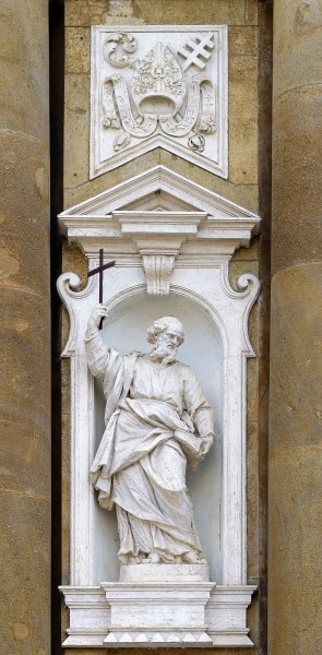 Statue of James, son of Alphaeus on church of San Pietro Apostolo (Frascati)