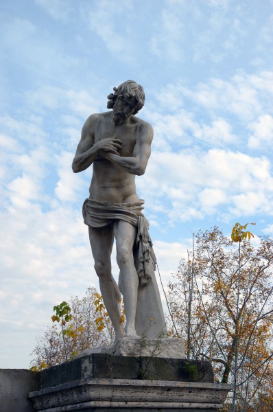 Statue of Jesus in Ponte Milvio