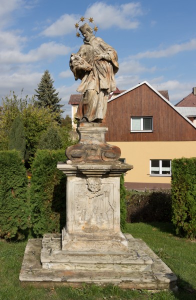Statue of John of Nepomuk - Sosnová, Opava District, Czech Republic 06